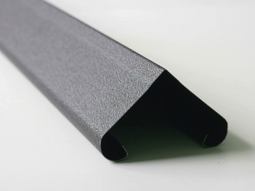 Твинго, шаг 55 мм, структурный матовый двусторонний полиэстер, RAL 7024 Серый графит